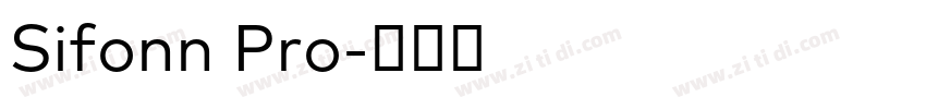 Sifonn Pro字体转换